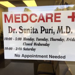 Medcare+ Walk-In Clinic - Hours