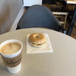 Latte And Bagel