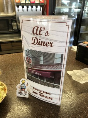 Menu photo 1 Al's Diner Mars Hill, ME