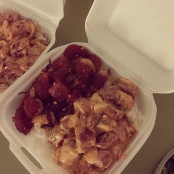 Ono Seafood - Spicy Ahi Poke combo - Seafood Near Me - Honolulu, Hawaii