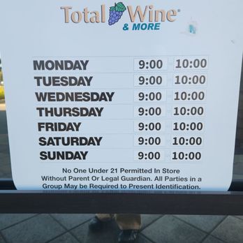 Total Wine & More - Hours of Operation As Of March 2025 - Beer, Wine & Spirits Near Me - Redondo Beach, California Total Wine & More - Hours of Operation As Of March 2025 - Beer, Wine & Spirits Near Me - Redondo Beach, California