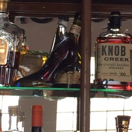 Nice selection of booze at the bar