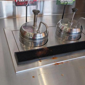 The Kebab Shop - Careful with the Fire Chili sauce! it splattered all over the counter and even my hand! - Mediterranean Near Me - Costa Mesa, California