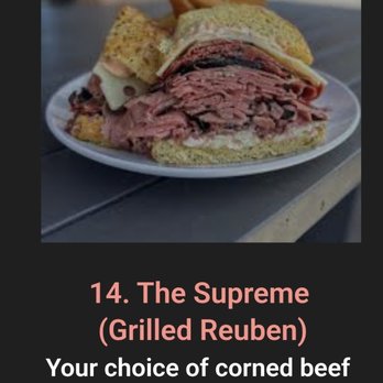 Troy Deli - This is what they advertise the #12 "The Supreme" Reuben to look like. - Sandwiches Near Me - Troy, Michigan Troy Deli - This is what they advertise the #12 "The Supreme" Reuben to look like. - Sandwiches Near Me - Troy, Michigan