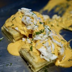 Swedish Club - Crab Puff with Newburg Sauce - IG: @nelson_eats