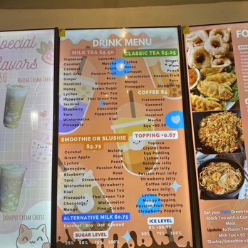 Tapioca House - Drink Menu - Taiwanese Near Me - Austin, Texas