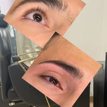 Rose Eyebrow Threading - Before and after my eyebrow work - Eyebrow Services Near Me - Bountiful, Utah