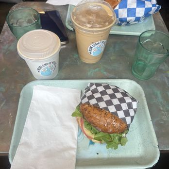 The Blue Light Speak Cheesy - herb bun - Sandwiches Near Me - Brooklyn, New York