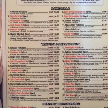 Tampopo Restaurant - Prices on the rolls are great! - Sushi Bars Near Me - Gardena, California