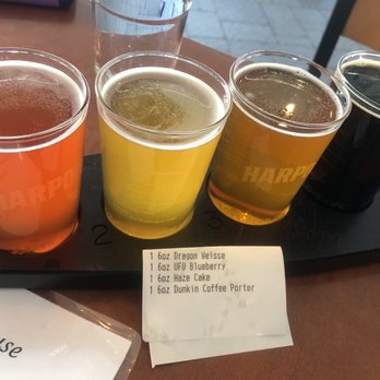 Harpoon Brewery - Tasting flights - Breweries Near Me - Windsor, Vermont