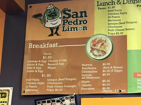 Menu photo 4 San Pedro Limon Georgetown, TX
