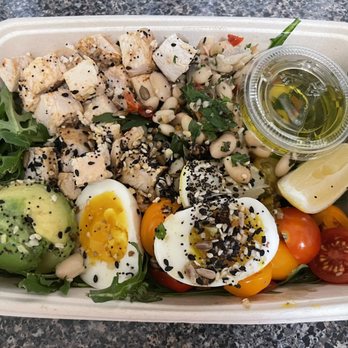 Picnic - The Avocado and The Egg with roasted chicken protein add on. - Salad Near Me - Evanston, Illinois Picnic - The Avocado and The Egg with roasted chicken protein add on. - Salad Near Me - Evanston, Illinois