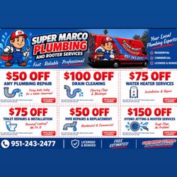 Super Marco Plumbing - Specials