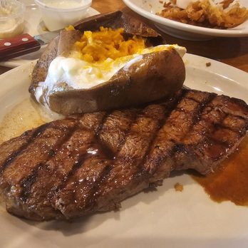 Texas Roadhouse - Perfectly cooked sirloin with a sweet potato. Yumm - Steakhouses Near Me - Slidell, Louisiana