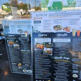 Menu on the window is out of date, when you go inside the updated menu has different prices. Menu on the window is out of date, when you go inside the updated menu has different prices.