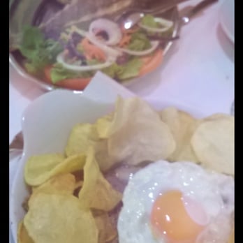 Floresta do Salitre - Bit out of focus, but you get the idea.
Veal, egg and sliced potatoes
Grilled Rock Bass - Portuguese Near Me - Lisbon, 11