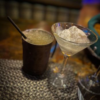Bimini Steakhouse - Kentucky Mule and a complimentary palette cleanser - coconut sorbet w/sparkling wine. - Steakhouses Near Me - Reno, Nevada Bimini Steakhouse - Kentucky Mule and a complimentary palette cleanser - coconut sorbet w/sparkling wine. - Steakhouses Near Me - Reno, Nevada