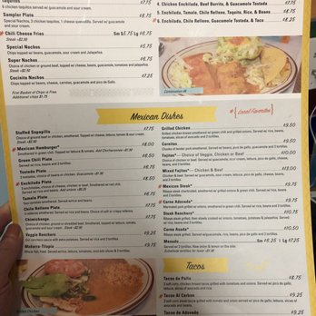 La Cocinita Mexican Restaurant - Menu (6/2019) - Mexican Near Me - Denver, Colorado