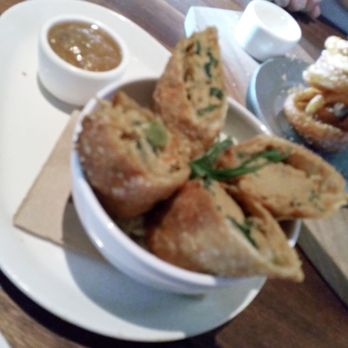 Yard House - Sorry it's blurry. Chicken eggrolls. - New American Near Me - Atlanta, Georgia Yard House - Sorry it's blurry. Chicken eggrolls. - New American Near Me - Atlanta, Georgia