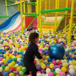 Huge ball pit and playground.