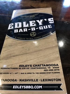 Menu photo 5 Edley's Bar-B-Que Chattanooga, TN