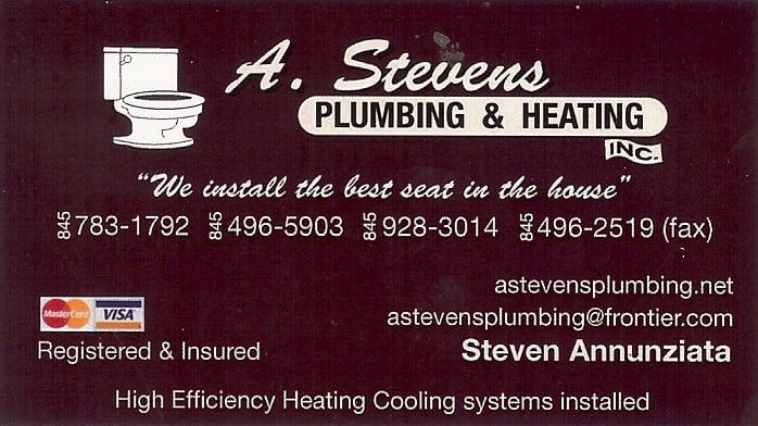 Slide of A. Stevens Plumbing & Heating