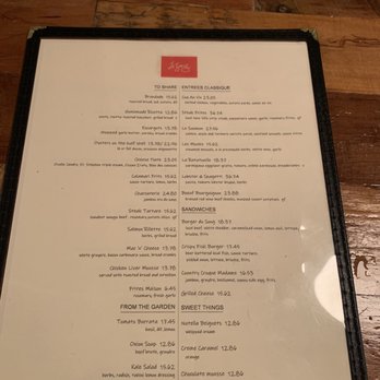 Le Song - Menu - French Near Me - New York, New York