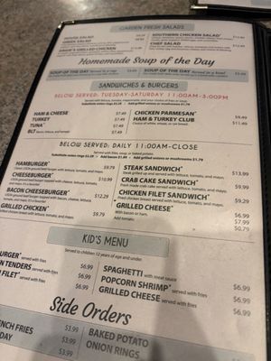 Menu photo 4 Angie's Family Restaurant Chesapeake, VA