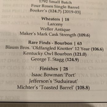 House 406 - Some of the whiskey flights. - American Near Me - Northbrook, Illinois