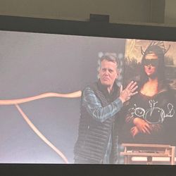 Chase Oaks Church - Legacy Campus - The Pastor made some upgrades to the Mona Lisa.