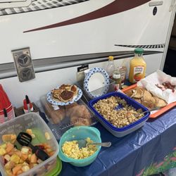 Cotillion Gardens RV Park - Always eating right when camping!
