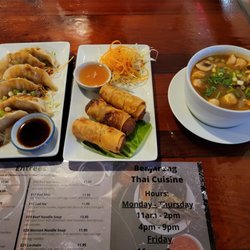 Benjarong Thai Cuisine - Potstickers, Tom Yum, Eggrolls
