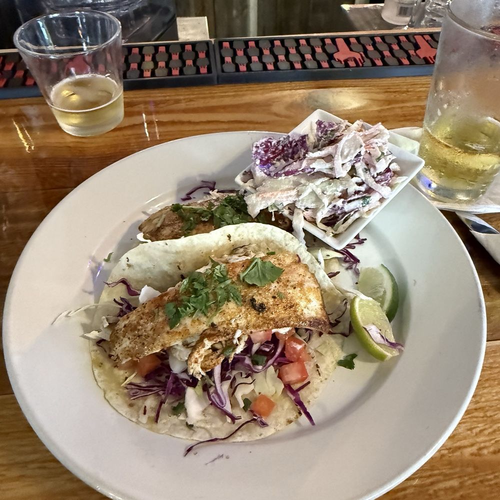 Flagler Fish Company - Fish Tacos and slaw - Seafood Near Me - Flagler Beach, Florida