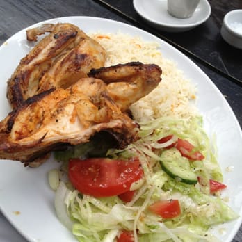 Brixton Village Grill - Spring chicken with rice and salad - Portuguese Near Me - London, XGL