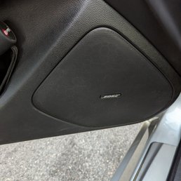 This speaker grille was previously completely scuffed up - but they cleaned it, even though I did not get the interior detail package!