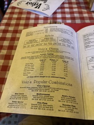 Menu photo 3 Vivio's Restaurant Indian River, MI