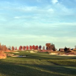Windsong Farm Golf Club - The challenging, 500+ yard uphill 9th Hole with its very accessible bunkers