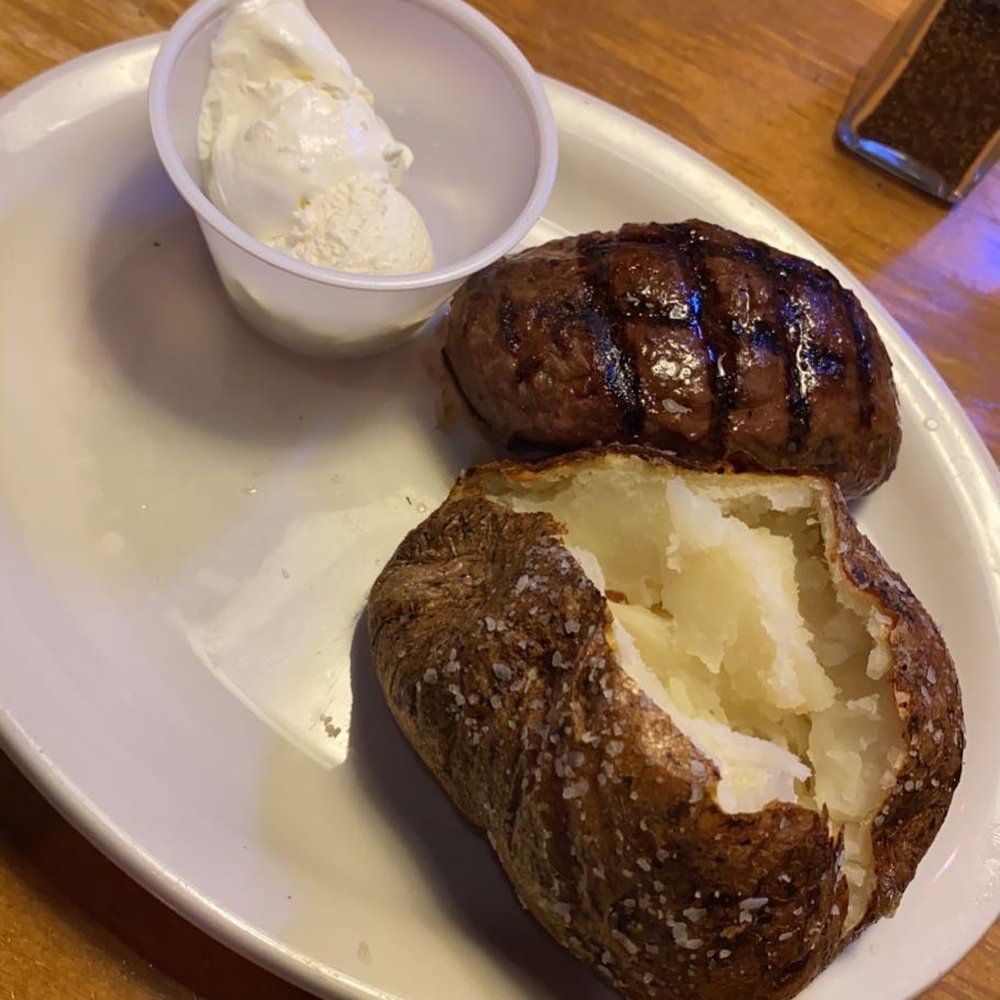 Texas Roadhouse - Sirloin steak and a baked potato - Steakhouses Near Me - Orem, Utah Texas Roadhouse - Sirloin steak and a baked potato - Steakhouses Near Me - Orem, Utah