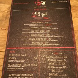 The Tiny Thai - Menu page 2