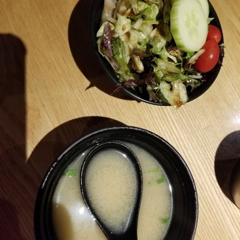 Sakanaya - Salad and miso soup - Japanese Near Me - Champaign, Illinois Sakanaya - Salad and miso soup - Japanese Near Me - Champaign, Illinois