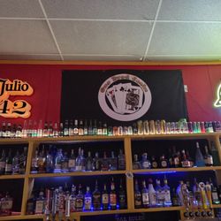 One Eyed Jacks Sports Lounge - View from the bar. Some inexpensive some not so much.