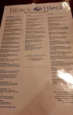 Menu photo 3 Black N Bleu Restaurant Mechanicsburg, PA Menu photo 3 Black N Bleu Restaurant Mechanicsburg, PA