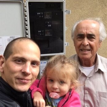 Solar Optimum - San Diego - Ivan and his little helper with my husband - Solar Installation Near Me - San Diego, California Solar Optimum - San Diego - Ivan and his little helper with my husband - Solar Installation Near Me - San Diego, California