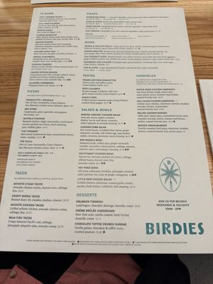 Menu photo 7 Birdies Burnaby, BC
