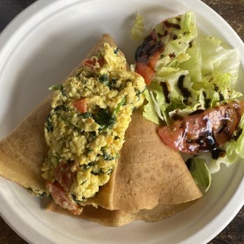 iCafe de Paris - Spinach and Feta Crepe - Creperies Near Me - Orlando, Florida iCafe de Paris - Spinach and Feta Crepe - Creperies Near Me - Orlando, Florida