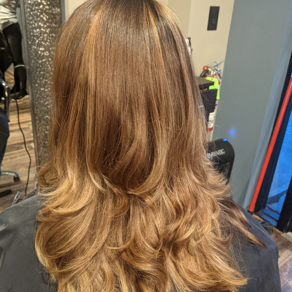 Beautiful highlights, cut and style! Can you guess my age?