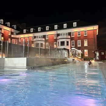 QC Spa - View from the heated pool with the jet streams . - Massage Near Me - New York, New York QC Spa - View from the heated pool with the jet streams . - Massage Near Me - New York, New York