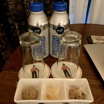 The Bowery Hotel - Treats and water courtesy of nightly turndown service. - Hotels Near Me - New York, New York