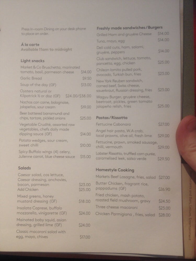 41++ Crown promenade room service menu