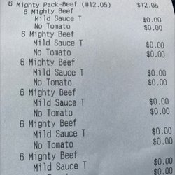 Mighty Taco - Note: NO TOMATOES